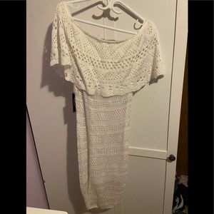 White off the shoulder dress from Venus